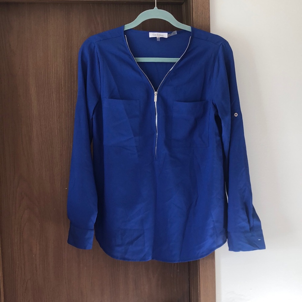 Blue CK Blouse